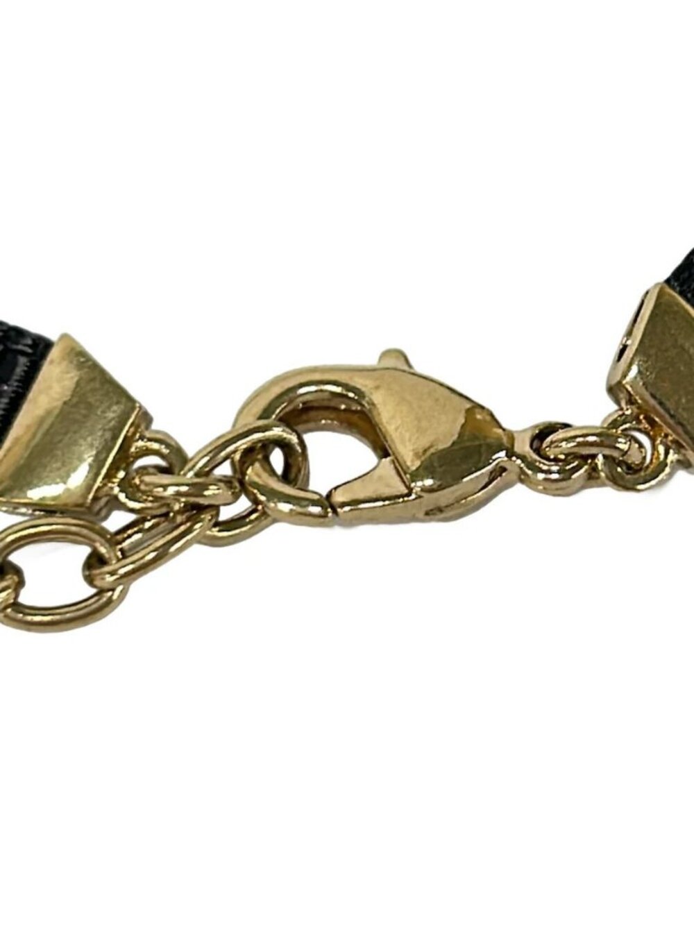 DIOR/ChristianDior D-RENAISSANCE Choker Black Gold Cream grosgrain ribbon - Picture 8 of 8